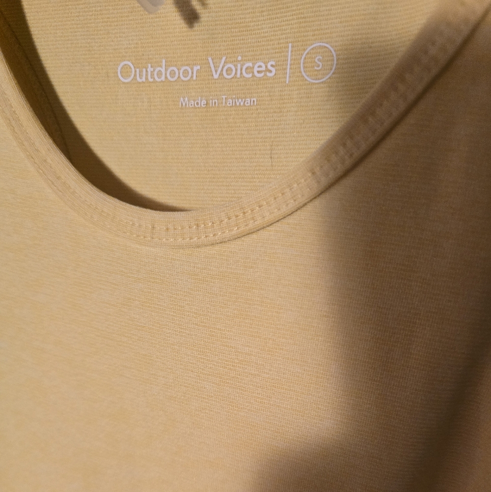 Outdoor Voices Athena Yellow Sleeveless Dress Small - Picture 3 of 5